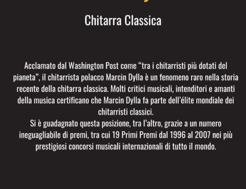 19 agosto – Concerto di chitarra classica di Marcin Dylla